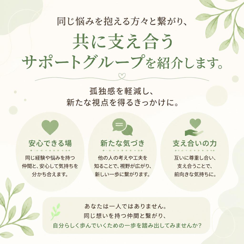 サポートグループでのつながり