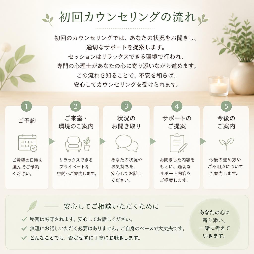 カウンセリングの流れ
