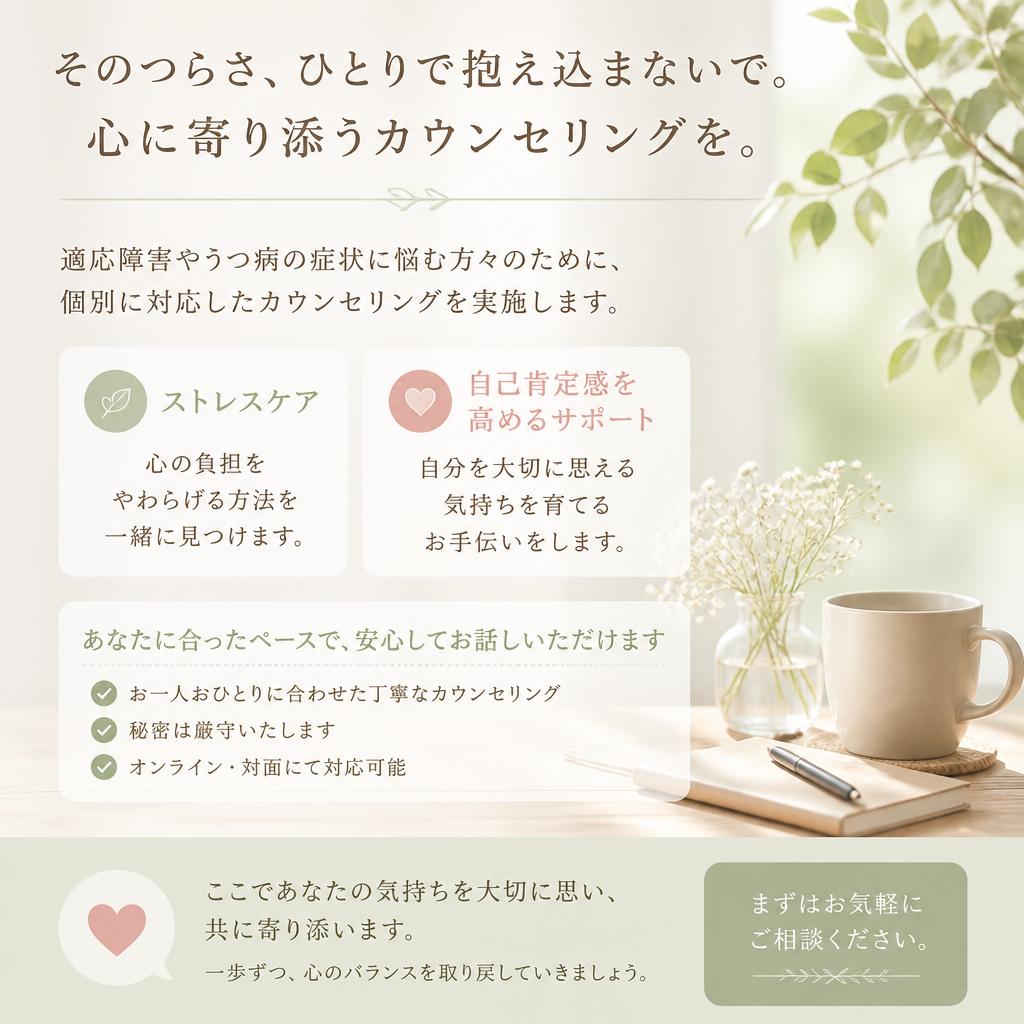 心のケア、あなたのために