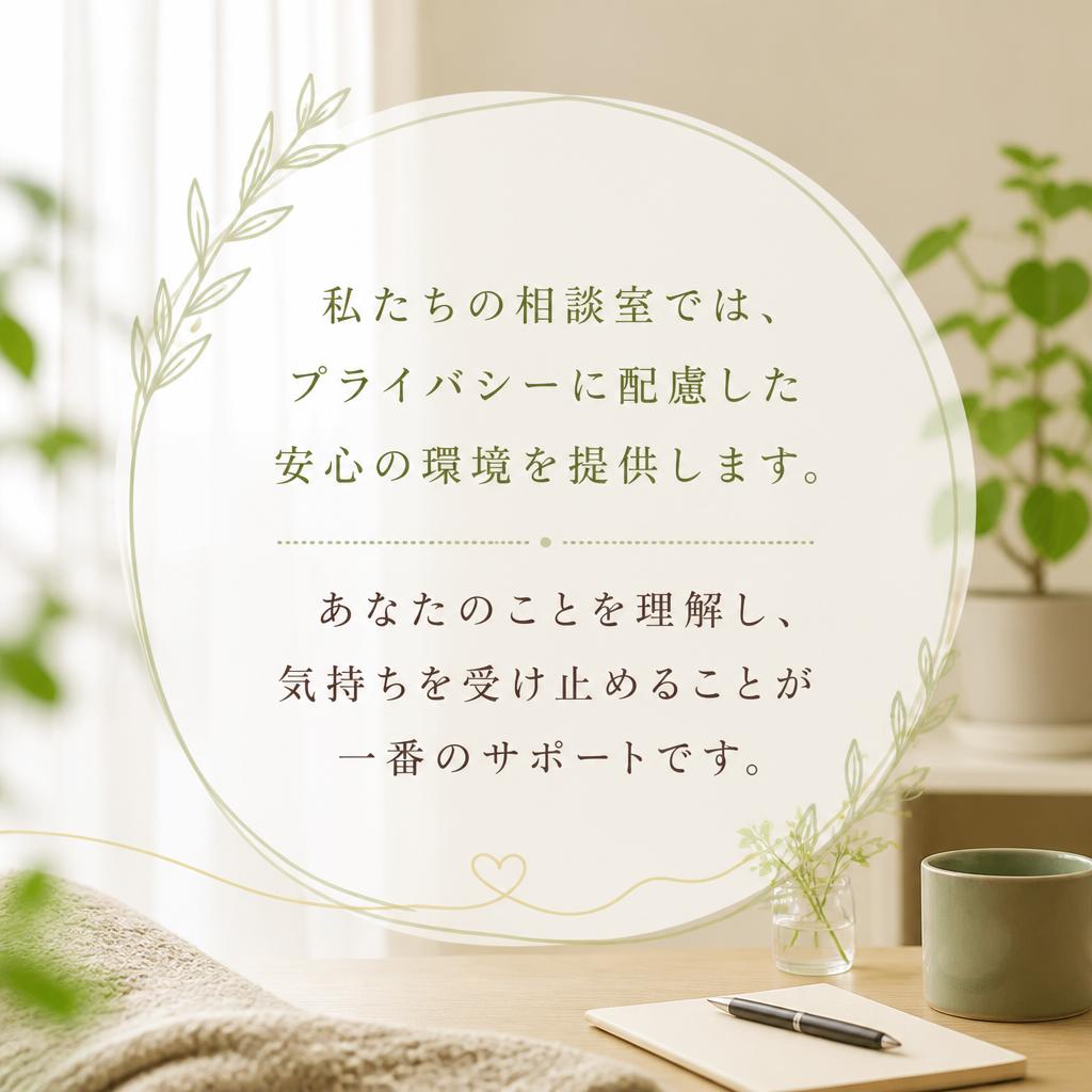 安心して話せる面接環境