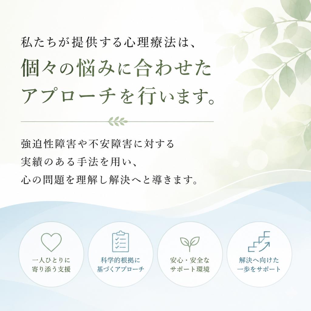 心理療法の特徴とアプローチ
